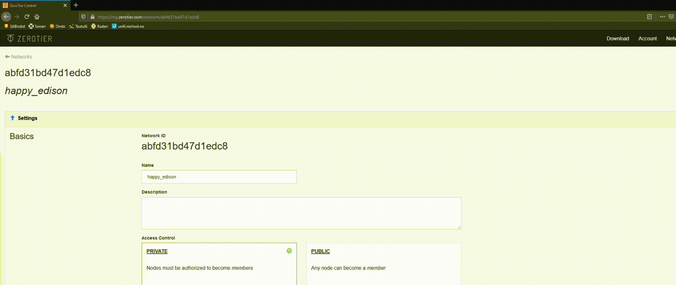 Creating and joining network